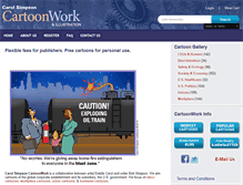 Tablet Screenshot of cartoonwork.com